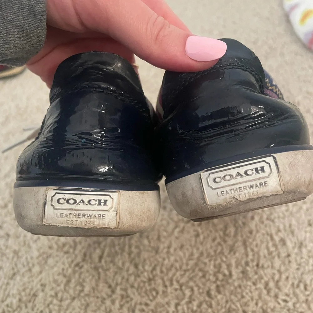 PURPLE POPPY GRAFFITI COACH SNEAKERS!! Size 6! - Picture 8 of 8